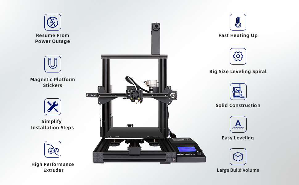 AMYCUBIC MEGA ZREO 2.0 3D PRINTER