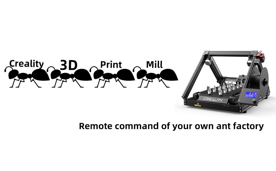 CREALITY CR30 YOUR OWN 3D PRINTMILL ANT FACTORY