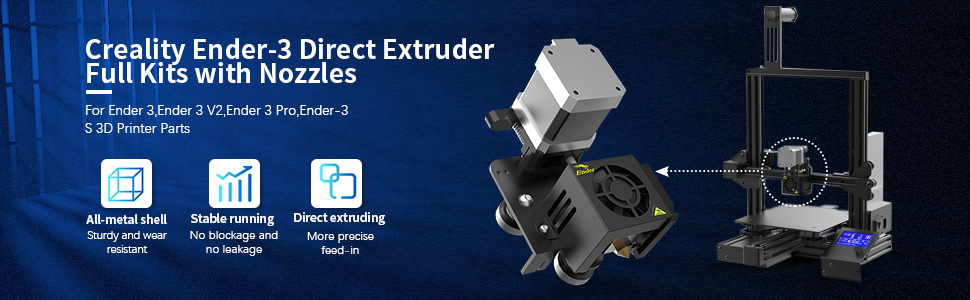 Creality Ender-3 Direct Extruder Full Kits with Nozzles