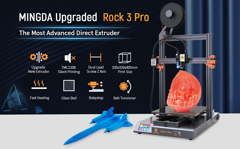 MINGDA 3D Printer rock 3 Pro