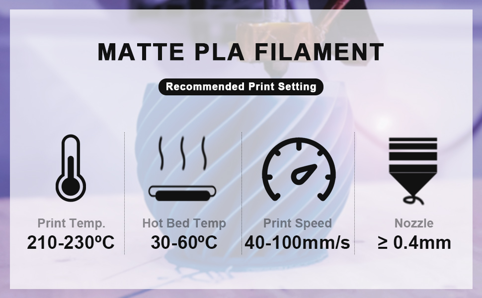 matte pla filament