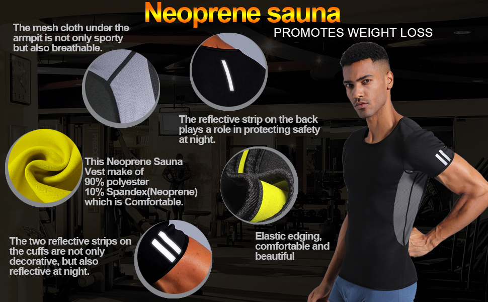 Neoprene sweat sauna suit body vest waist trainer mens puffer vest Workout redu shaper 