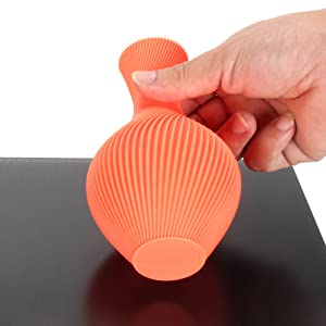 The improved 3D printer tempered glass plate provides the most flat build surface in the market.