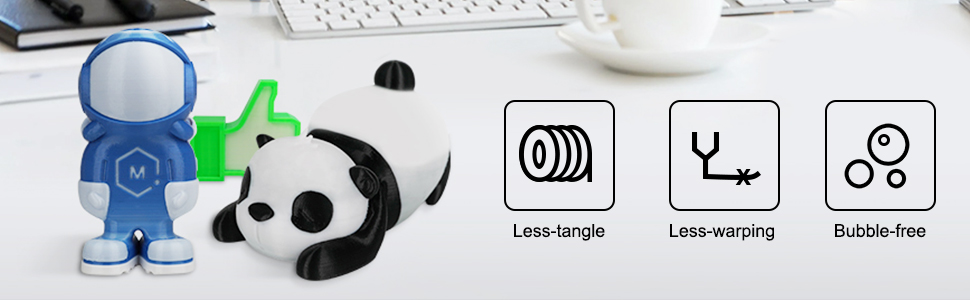 less-tangle, less-warping, bubble-free