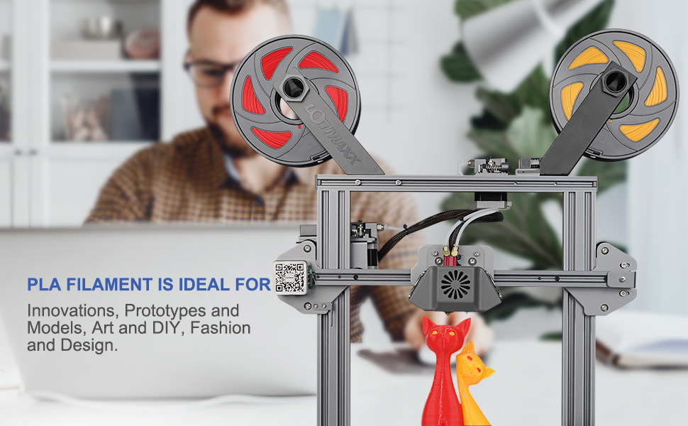 PLA FILAMENT IS IDEAL FOR Innovations, Prototypes and Models, Art and DIY, Fashion and Design