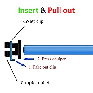bowden tube collet coupler clip ultimaker 2
