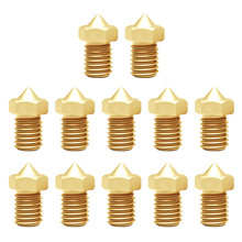 E3D V6 Brass Nozzle Extruder Print Head 2pcs 0.6mm 10pcs 0.4mm Replacement Kit