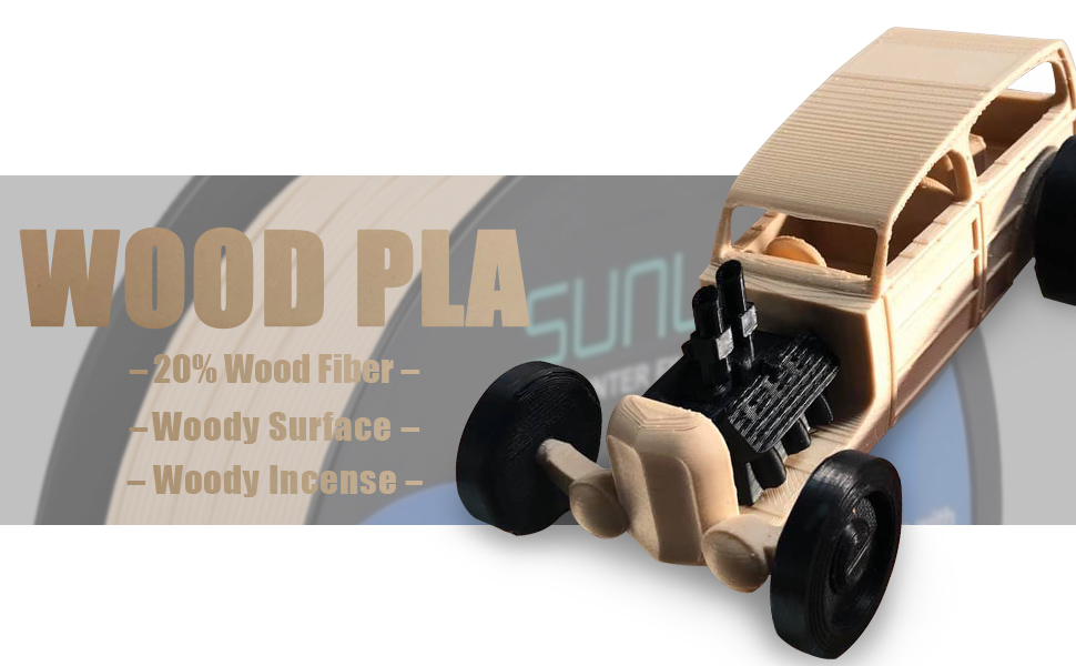 wood filament 1kg pla 3d filament