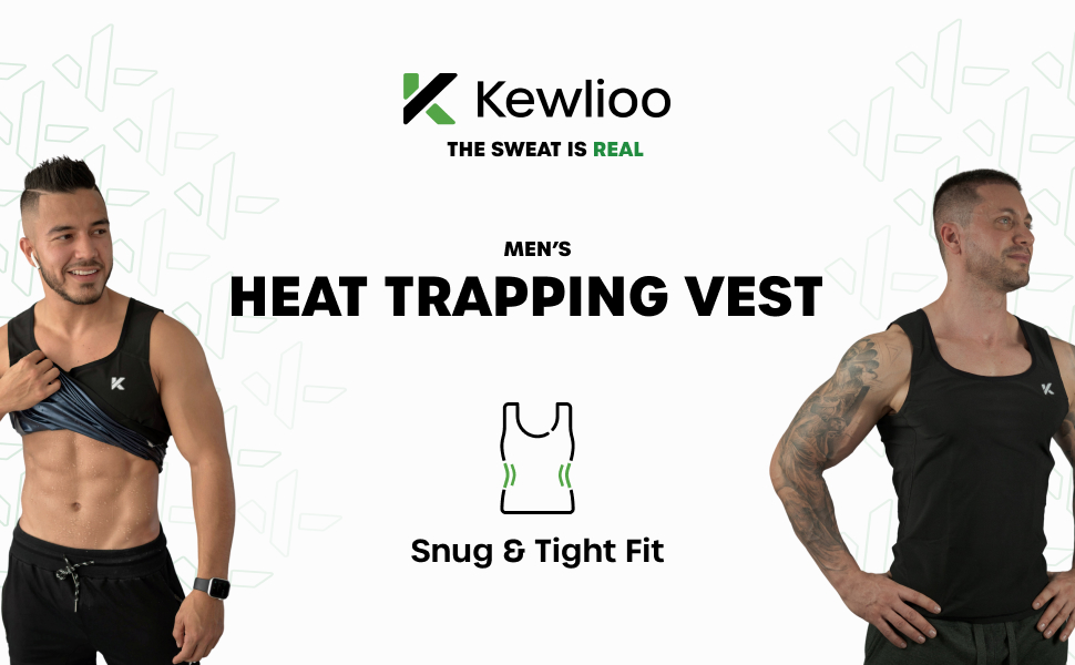Kewlioo Men's Heat Trapping Pullover Sweat Enhancing Vest
