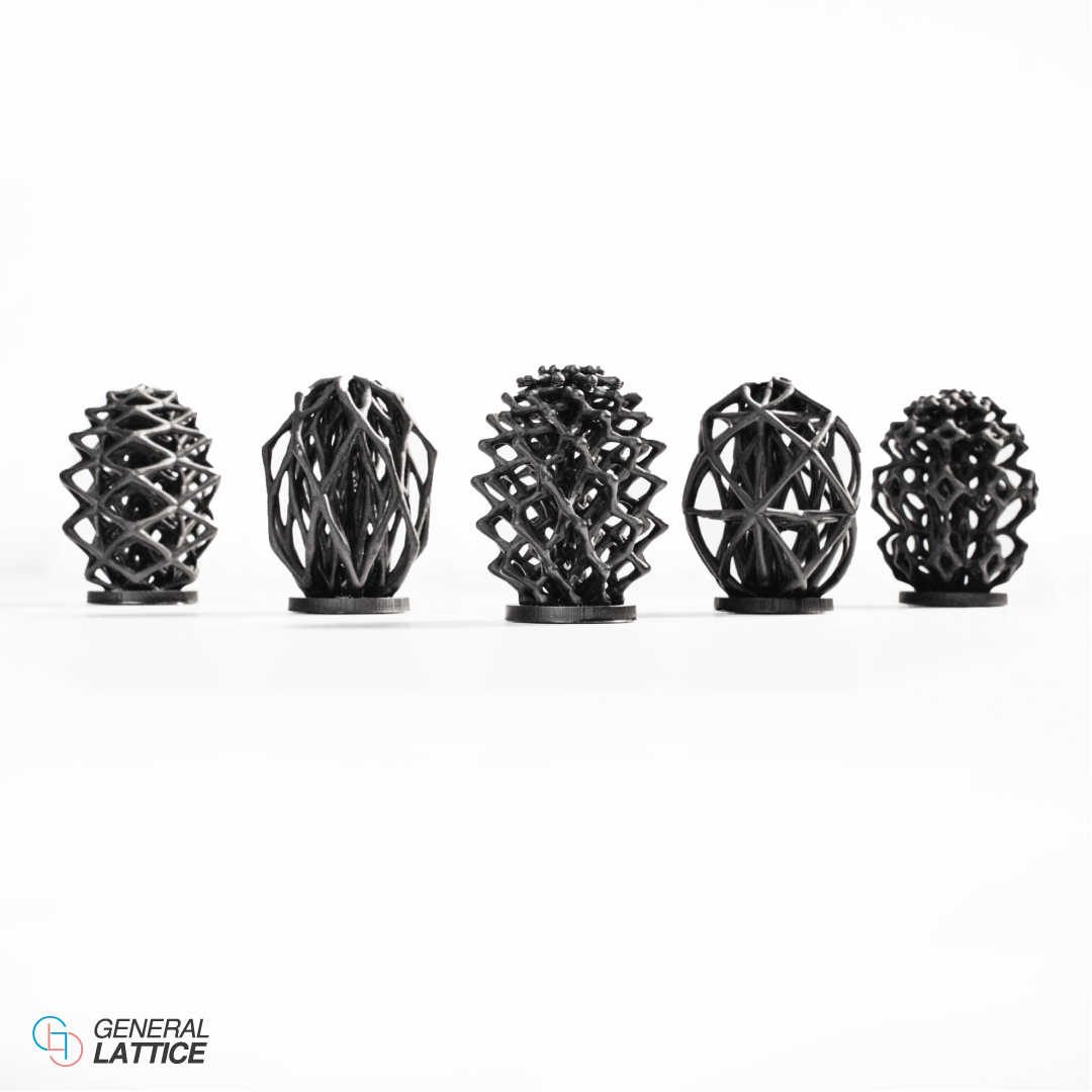 3D printed lattice structure created by General Lattice 3D printed lattice structure created by General Lattice