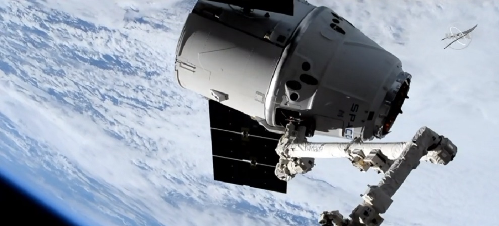 Dragon arrives at the International Space Station