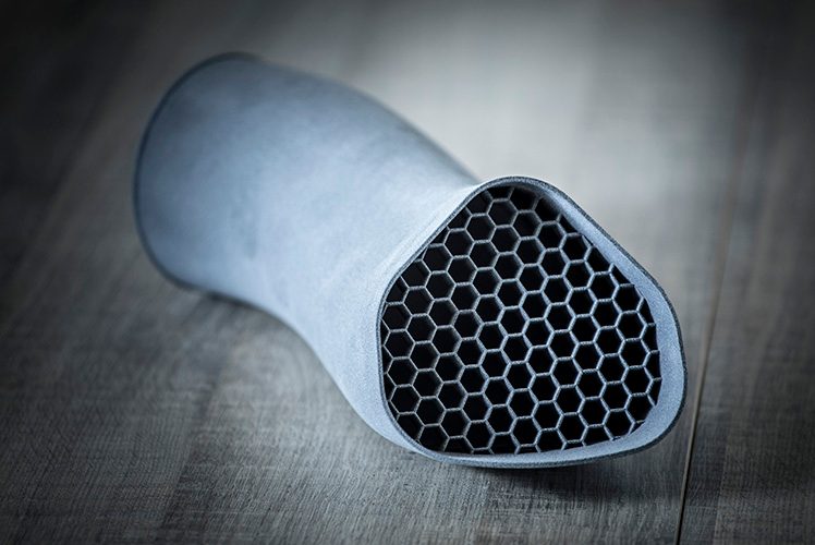 Leon Competicio'n 3D components printed using HP's Multi Jet Fusion technology Leon Competicio'n 3D components printed using HP's Multi Jet Fusion technology