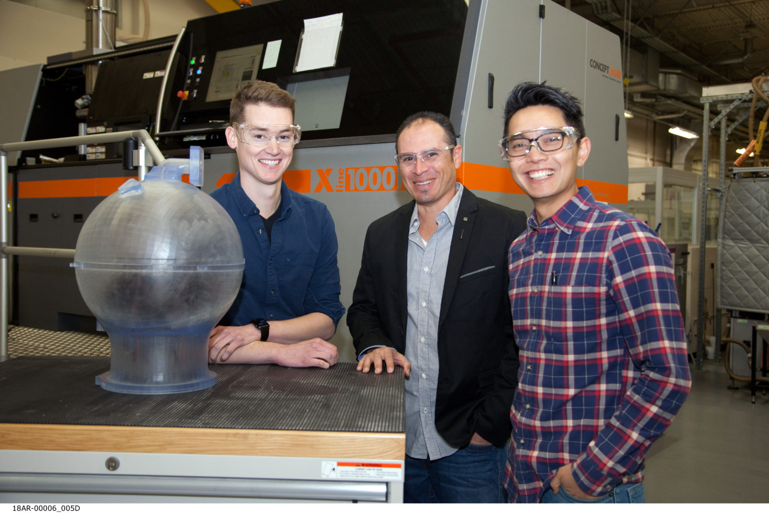 Aerojet Rocketdyne's additive manufacturing team Aerojet Rocketdyne's additive manufacturing team