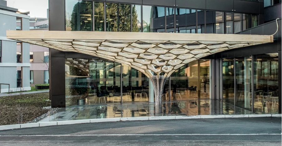 Pavilion side view Pavilion side view