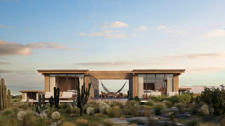 Rendering of the villa of Habitas Todos Santos Rendering of the villa of Habitas Todos Santos