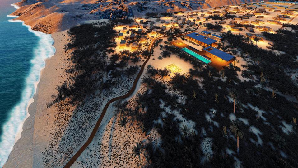 Aerial view of Habitat Todos Santos Aerial view of Habitat Todos Santos