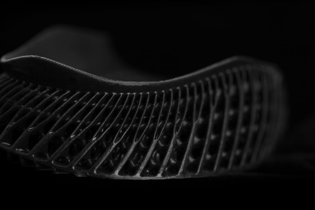 3D printed New Balance soles on Formlabs machine 3D printed New Balance soles on Formlabs machine